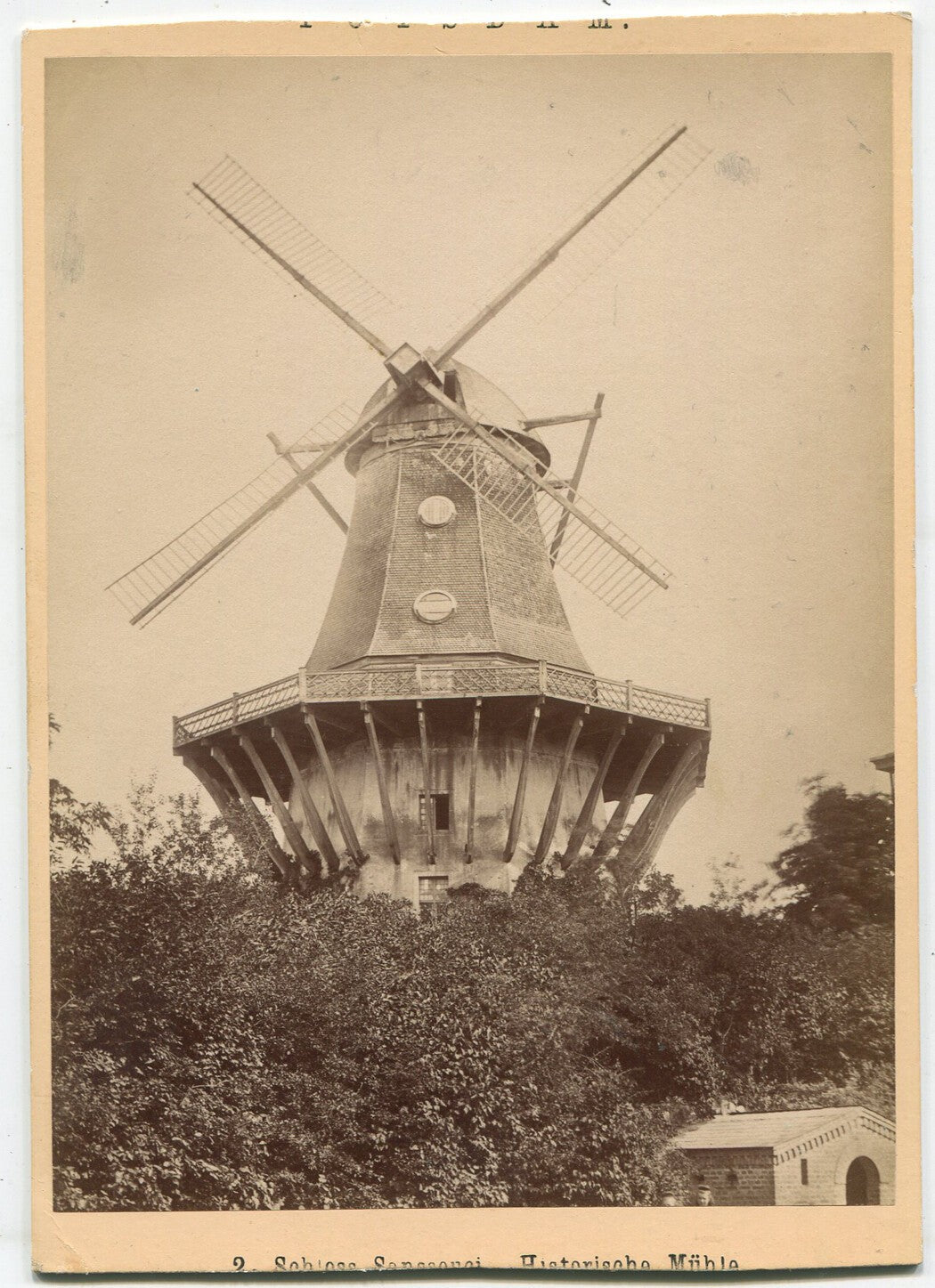 Rare Vintage Windmill Cabinet Card Photo: Early Portrait, Two Views, Collectible