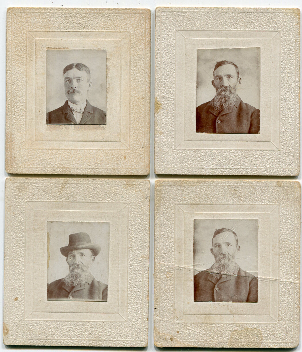 OLD MAN THROUGH TIME W/WITHOUT LONG BEARD. 4 SET.