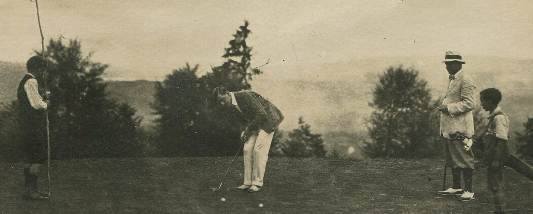 Vintage Golf Postcard 1920s Collectible - Duffers Ruining a Nice Walk, Humorous