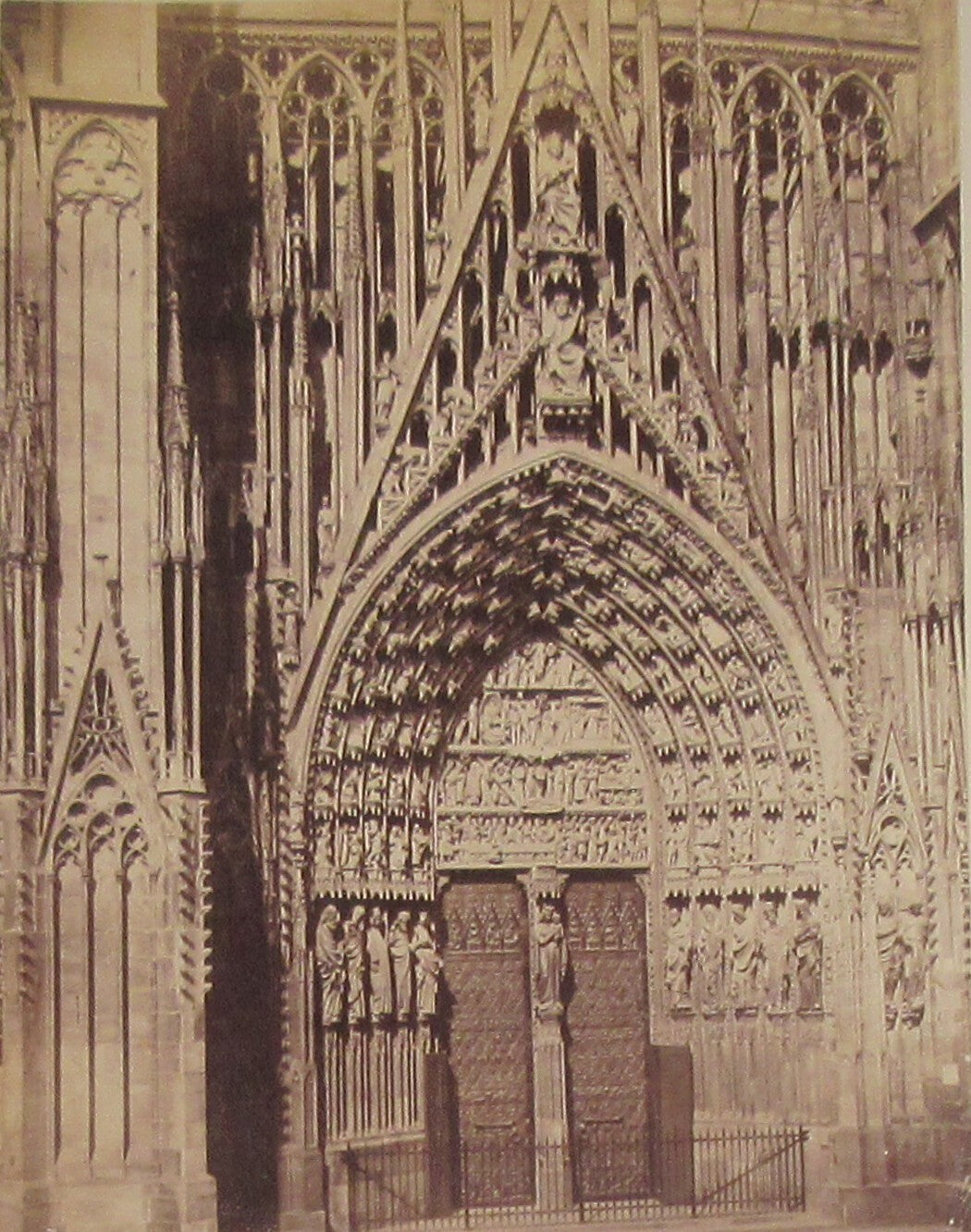Rare Vintage Strasbourg Cathedral & University Albumen Photos -- Mounted 10x16