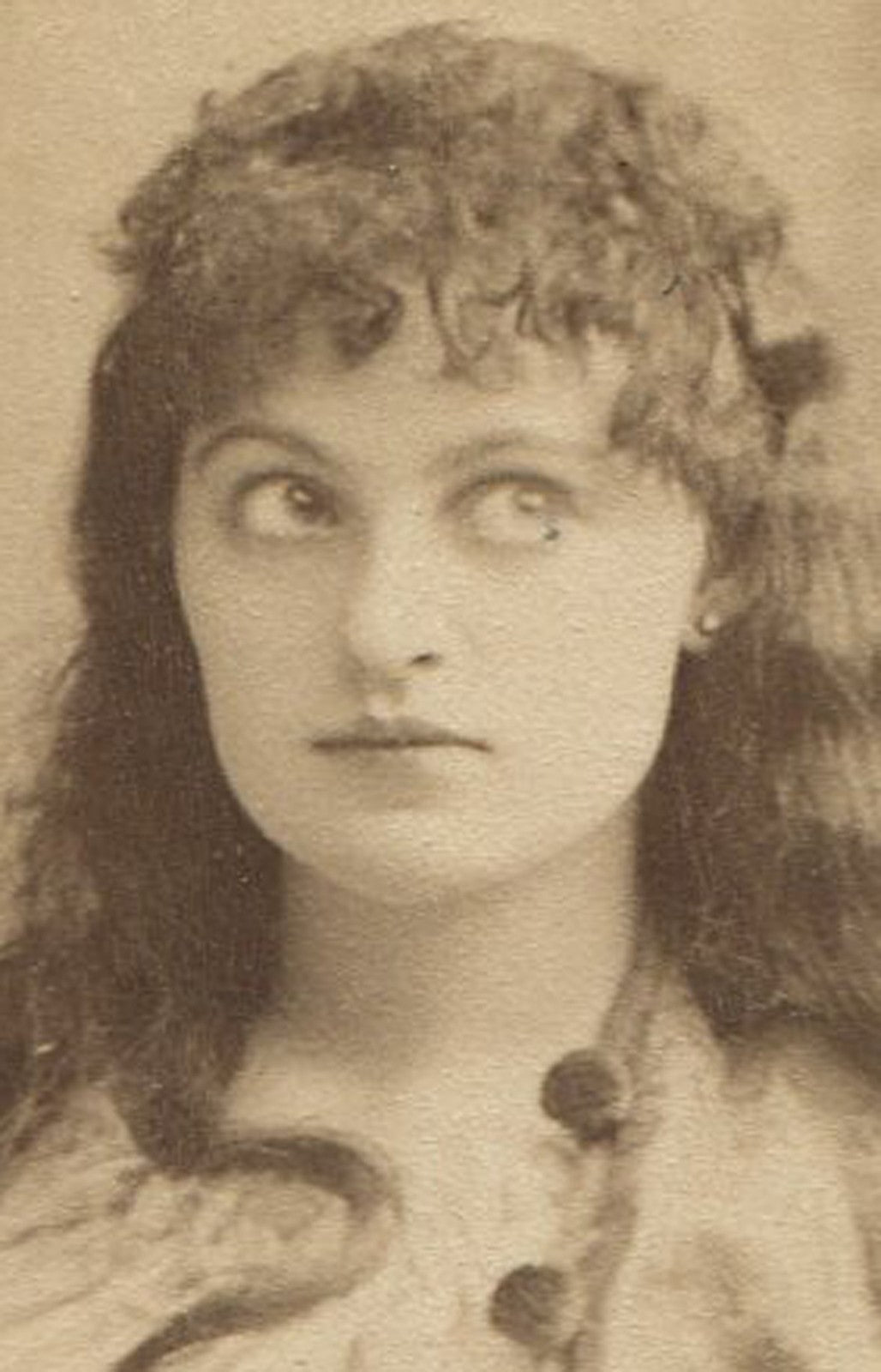 Vintage Charlotte Littel Theatrical Cabinet Card by Falk NY - Original Photo