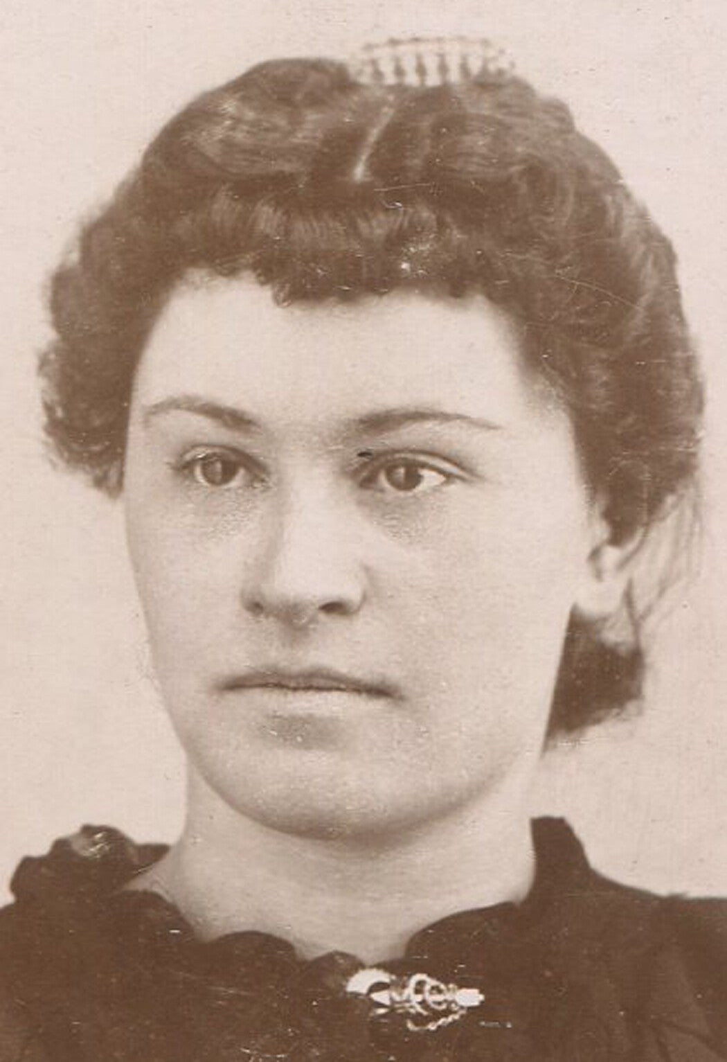 Vintage Cabinet Card Portrait - Woman Thinking About What She Saw Yesterday,