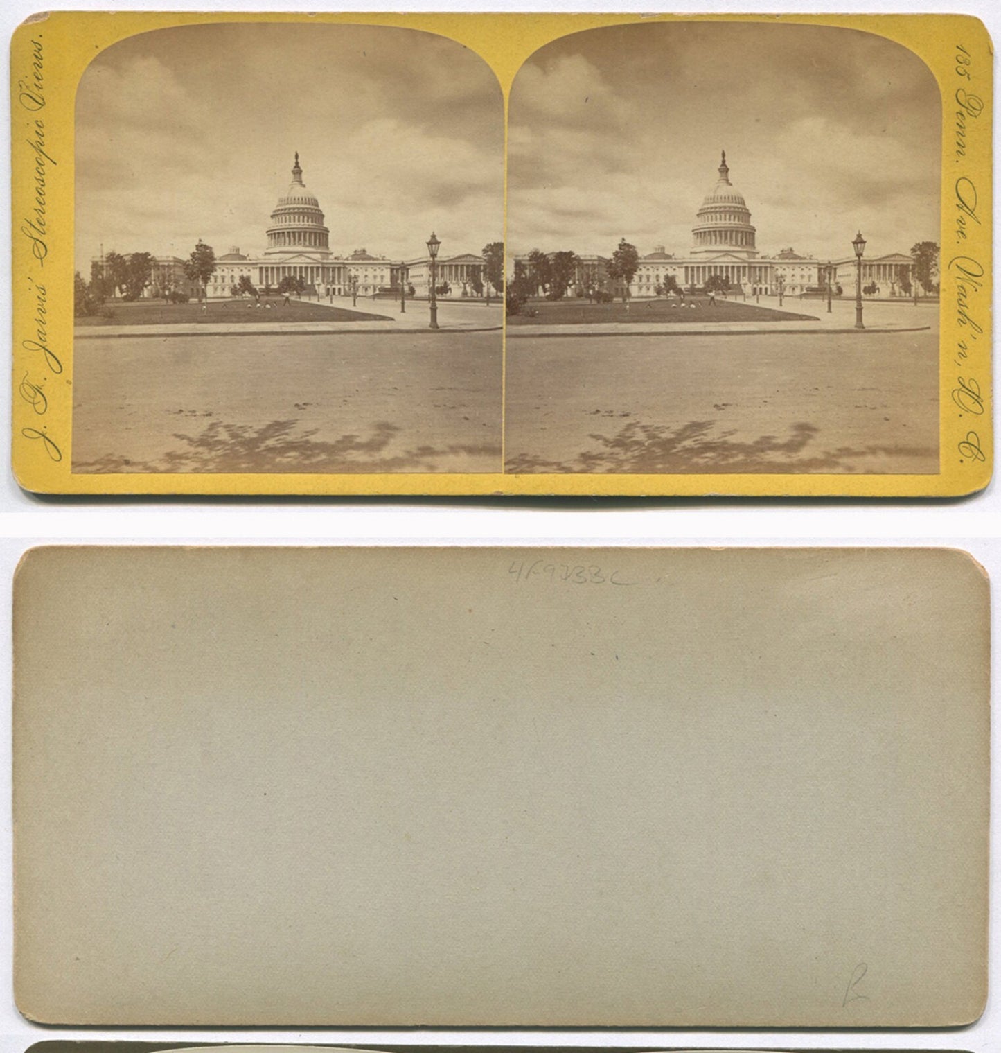 LATE 1800S U.S. CAPITOL BUILDING. WASHINGTON D.C. 10 SET STEREOVIEWS.