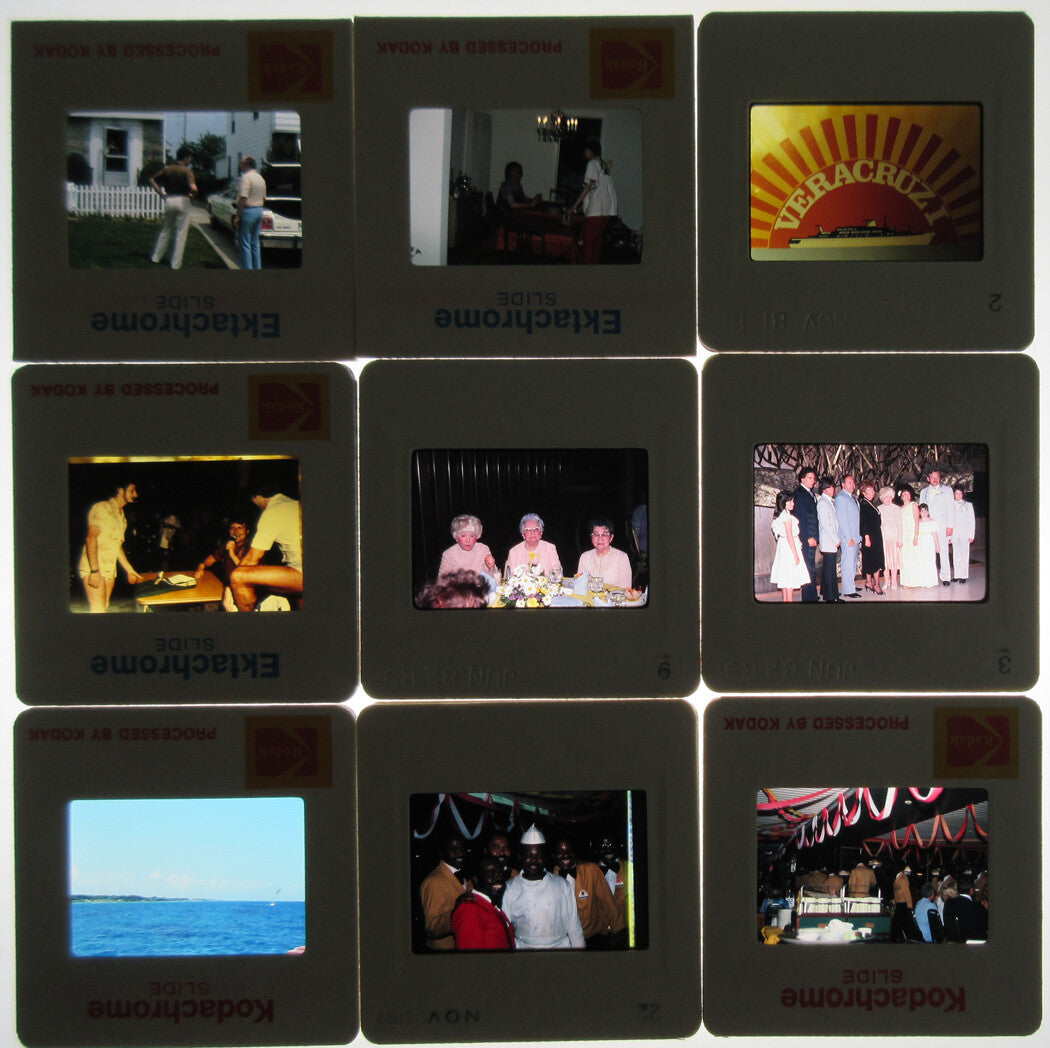 KODACHROME SLIDES. 25 PLUS, MISC VIEWS. AMERICAN LIFE, 1970-80s.
