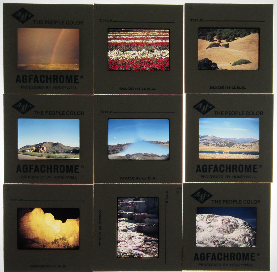 WESTERN  U.S. 80 PLUS KODACHROME SLIDES. 1970-80.