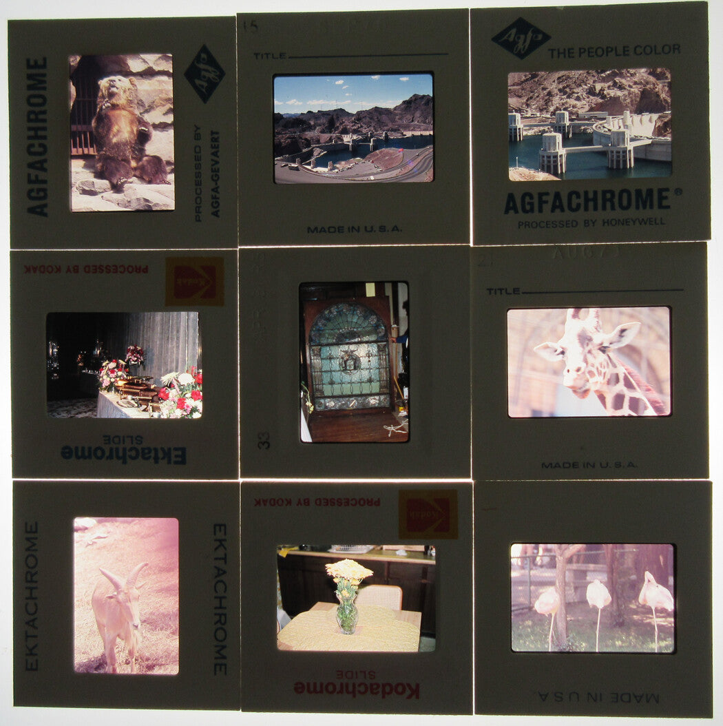 MISC KODACHROME SLIDES, 1980s AMERICA. 20 PLUS SLIDES.