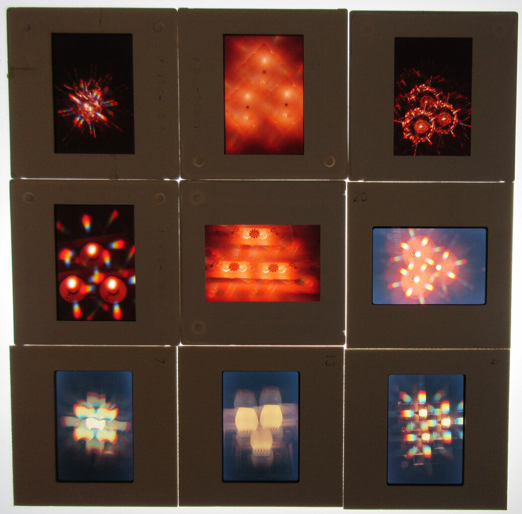 CREATIVE LIGHTING EFFECTS, MISC. 50 PLUS KODACHROME SLIDES. 1970s.