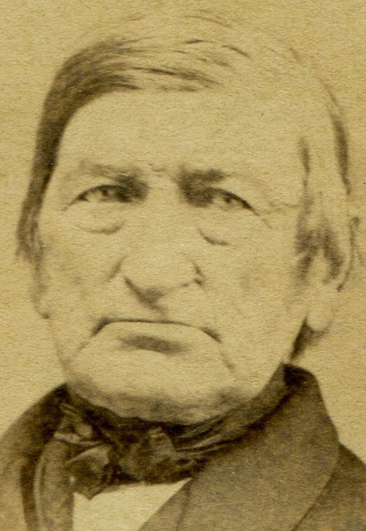 CIVIL WAR ERA TAX STAMP. OLDER MAN. CDV. TROY, PA.