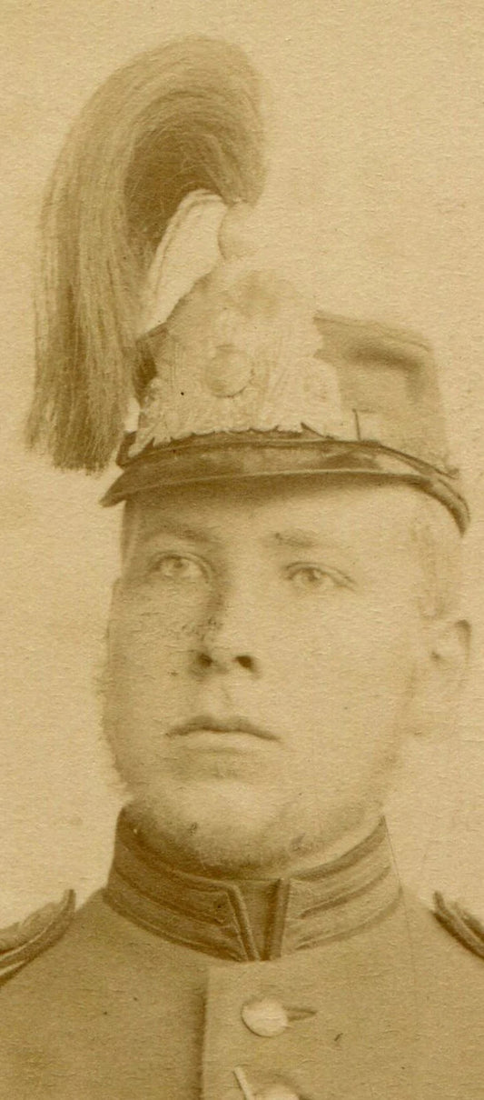 GUSTAF DAHLSTROM IN MILITARY UNIFORM. CDV. STOCKHOLM, SWEDEN.