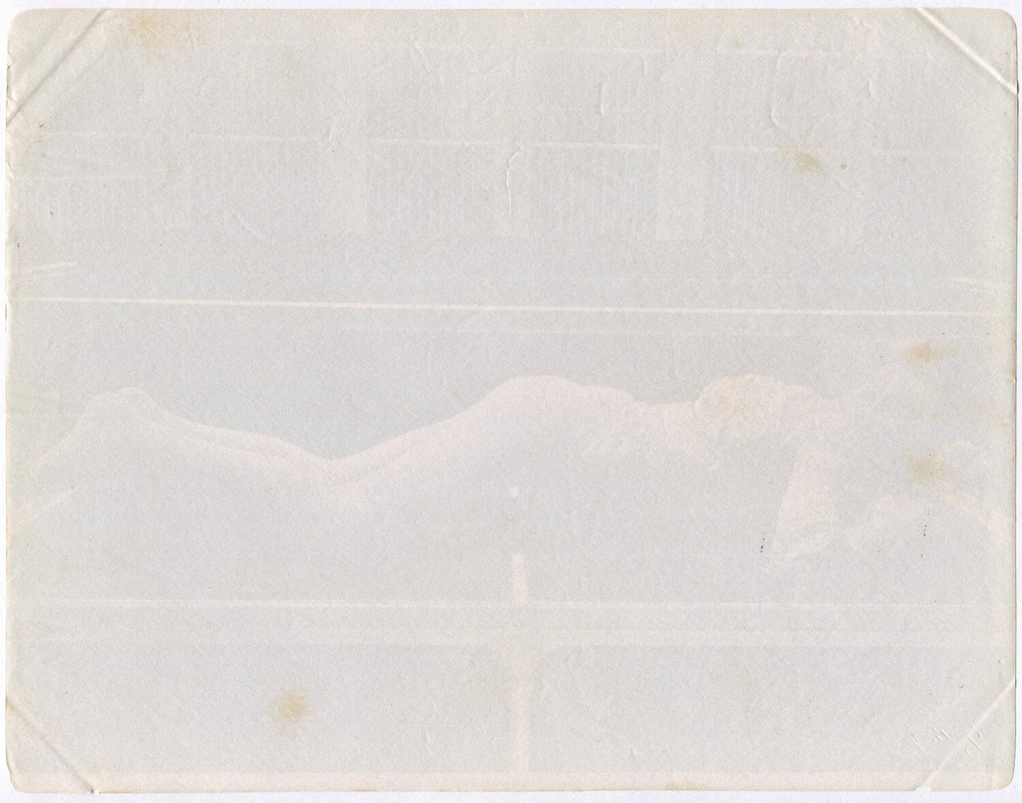 Vintage albumen photo: Human figure from Pompeii, 8x10 inches, unmounted, authentic original