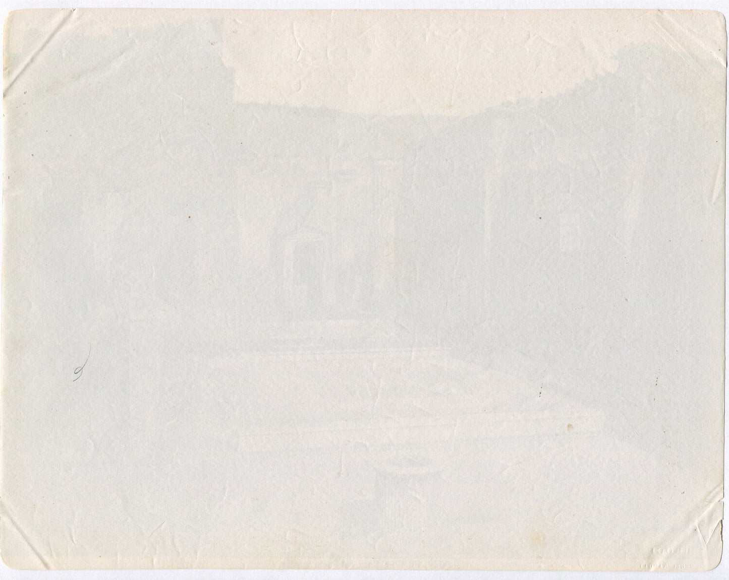 RUINS OF ROMAN ARCHITECTURE. INTERIOR BECOMES EXTERIOR.  ALBUMEN, UNMOUNTED.