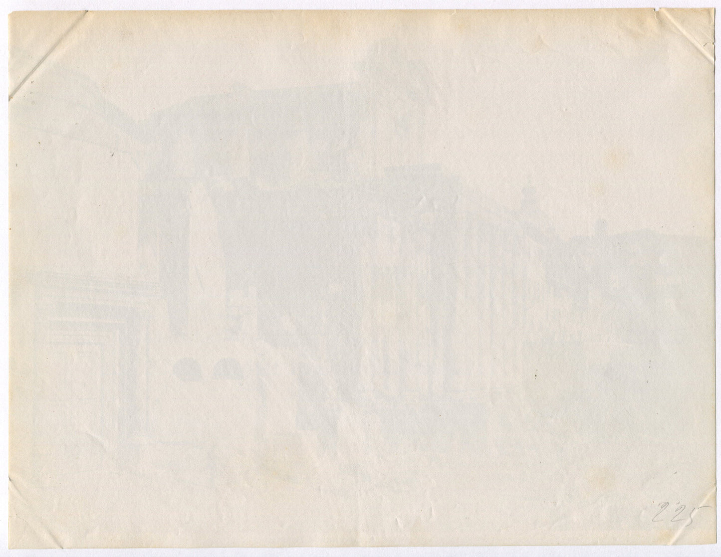 Vintage Roman Ruins Photo - Temple of Antonino Faustina, Unmounted Albumen 8x10