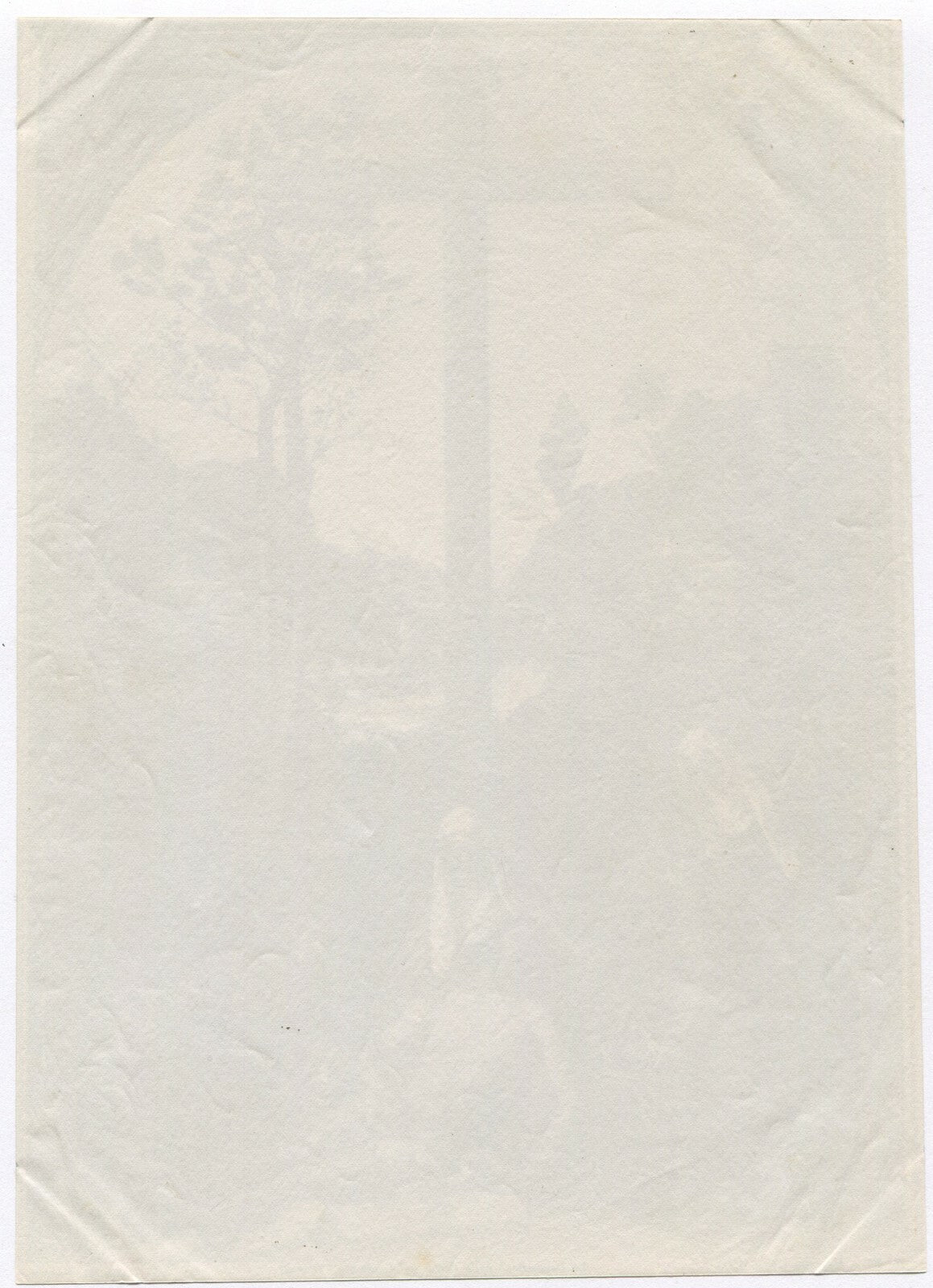 Vintage albumen photo Christ in Death at the Cross, unmounted religious art,