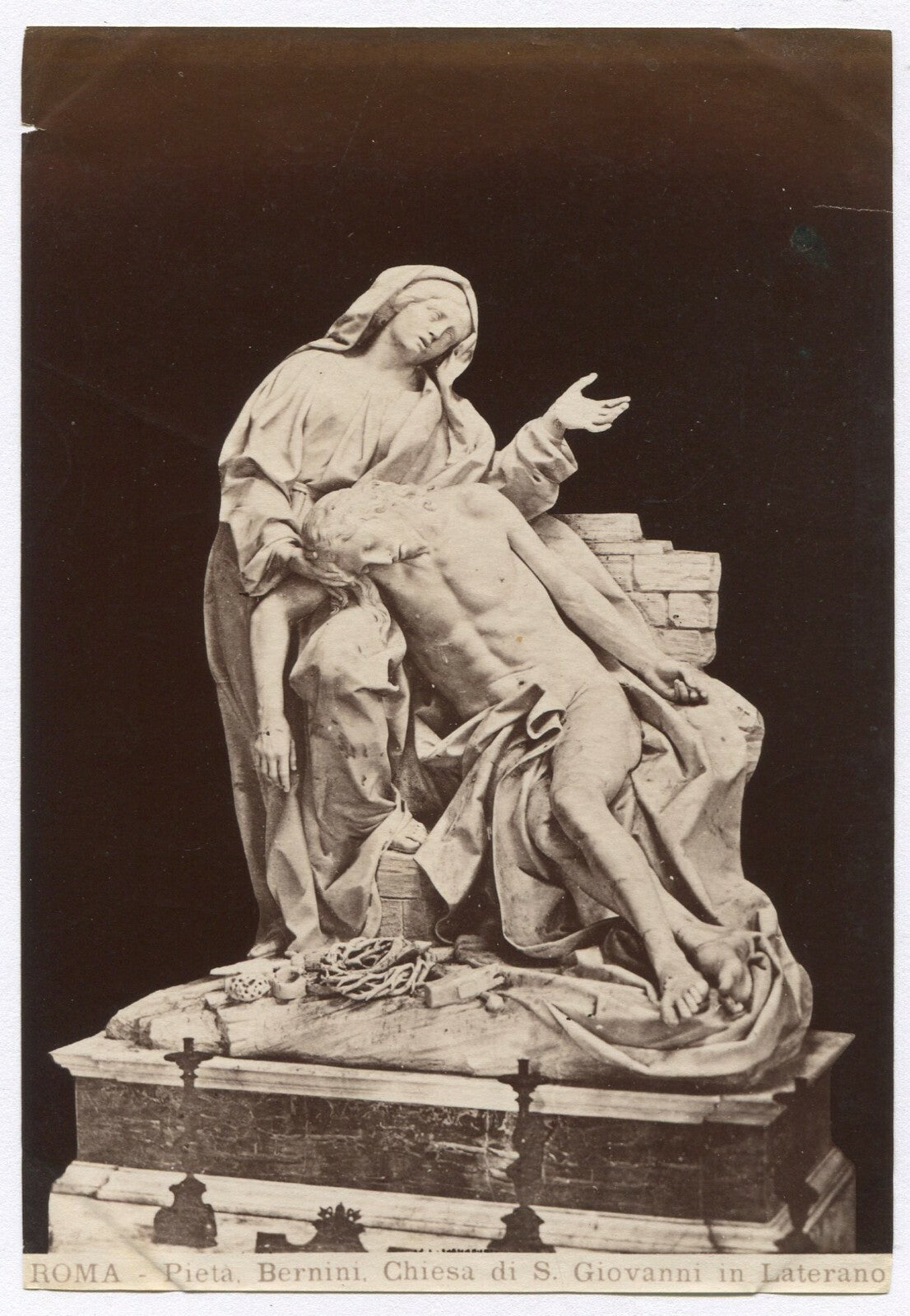 PIETA. UNMOUNTED ALBUMEN.