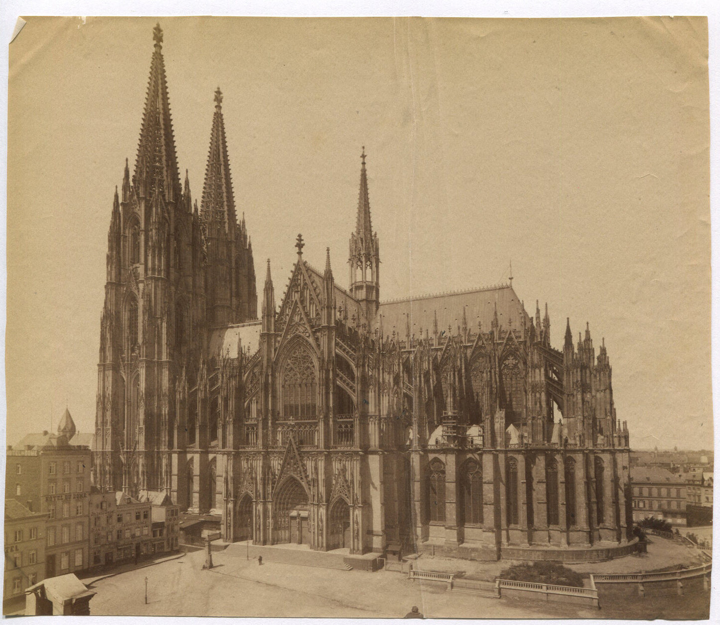 CATHEDRAL, FRANCE. UNMOUNTED ALBUMEN.