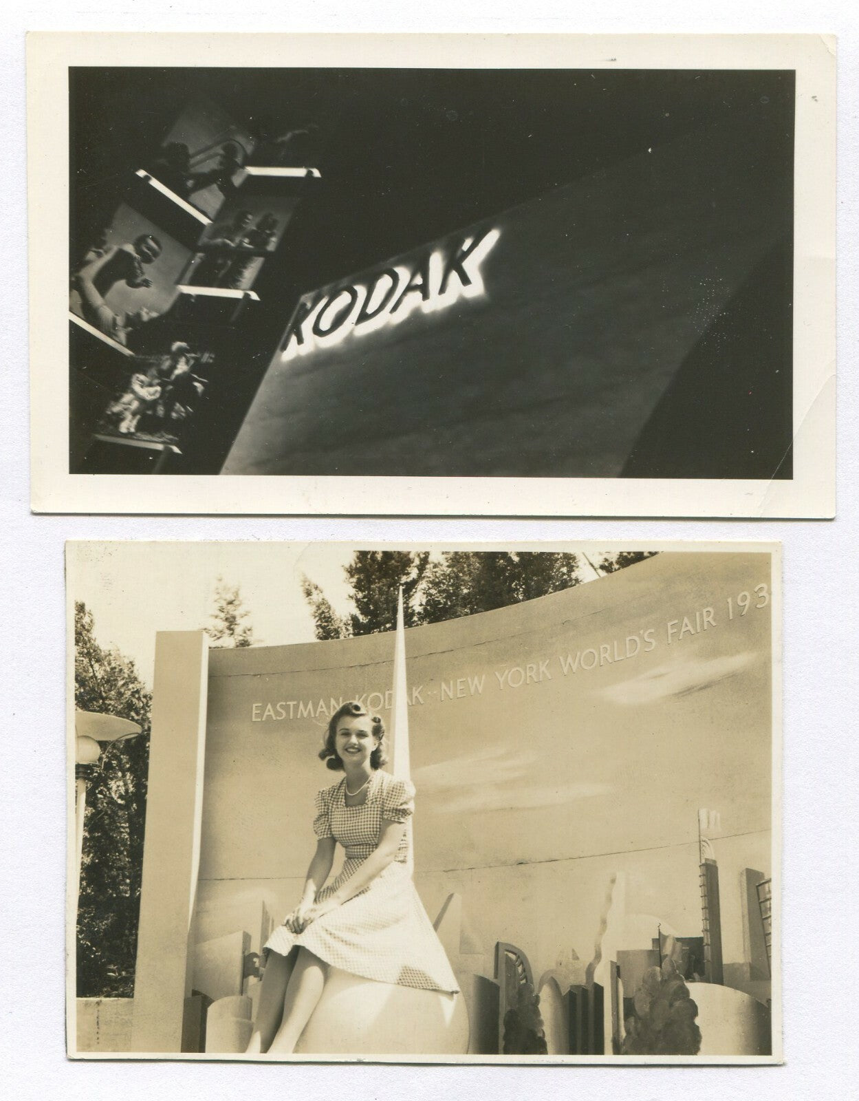 Vintage Kodak Snap Shots 3x4 Black & White - 2 Sets Authentic Time-Period Photos