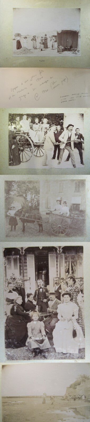 EUROPEAN TRAVEL ALBUM \EARLY 20TH CENTURY PHOTOS. 49 PAGES, 150  VINTAGE PHOTOS.
