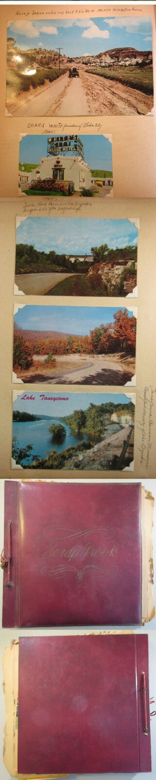PHOTO POSTCARD ALBUM OF WESTERN U.S. STATES. 1950-60s. TOURIST DESTINATION.