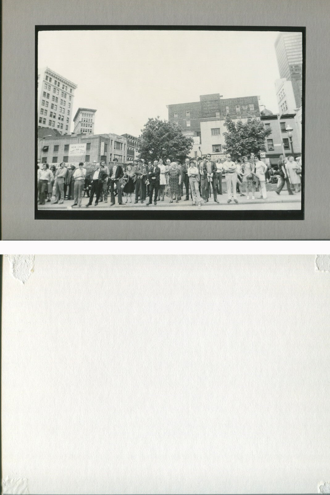MARKET SQUARE, PGH, PA. PEOPLE WAITING, JUST WAITING. 1970s. 7X9.5 B&W