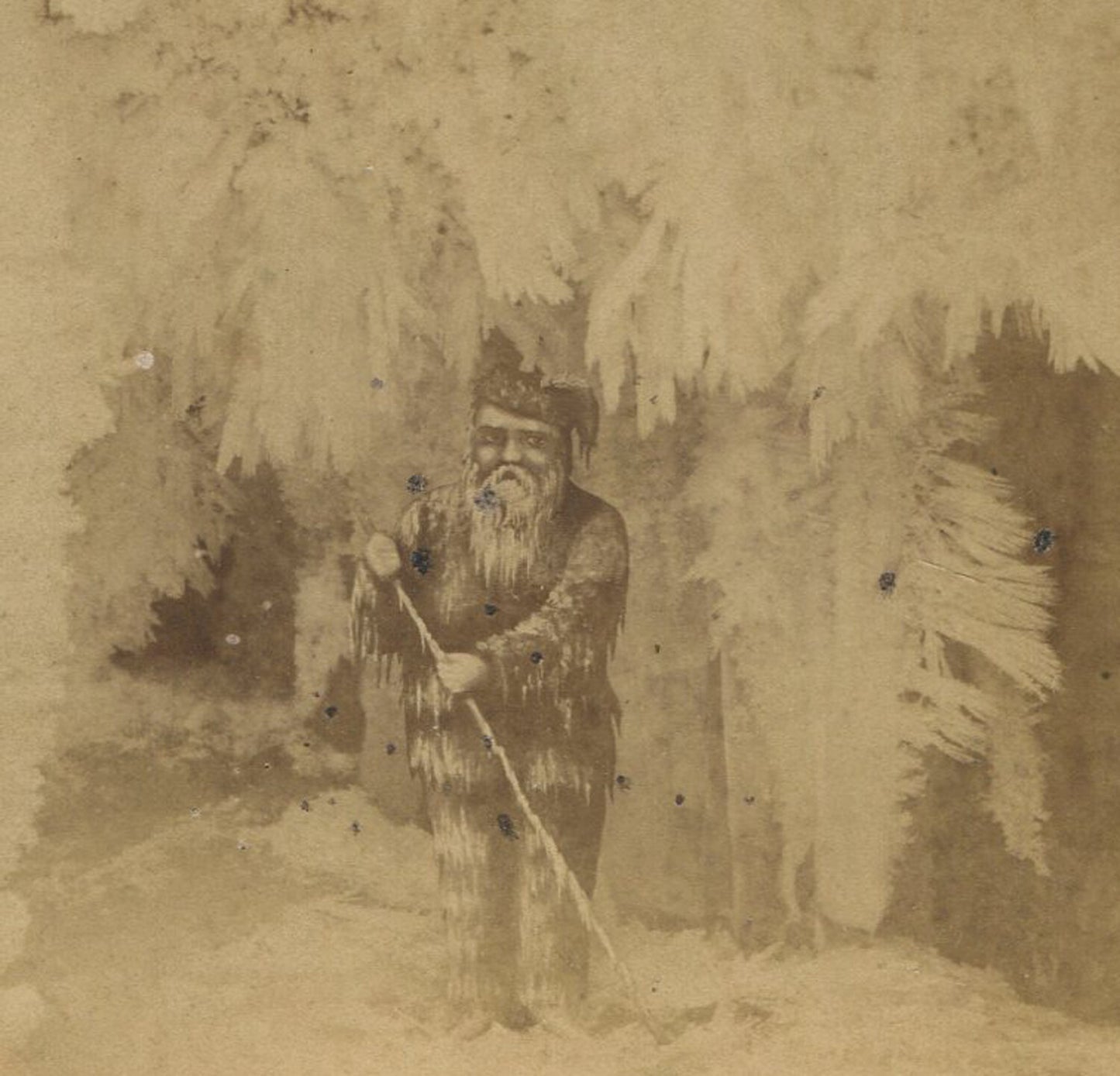 SANTA CLAUS. STEREOVIEW.