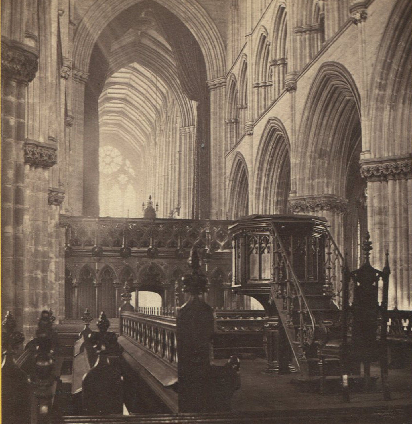 GLASGOW CATHEDRAL, LADY CHAPEL. INTERIOR. STEREOVIEW.