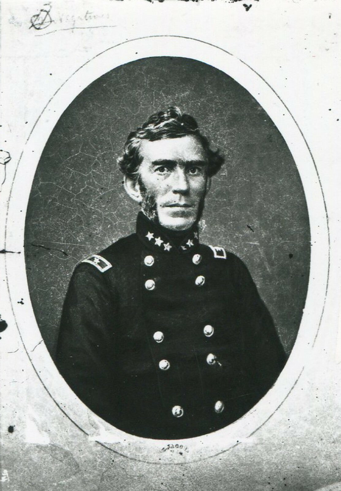 Vintage 8x10 Civil War Photo: General Braxton Bragg, Confederate Leader -