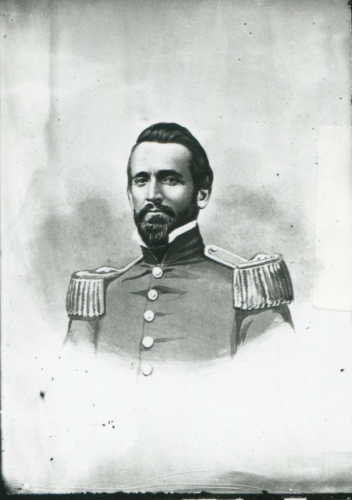 Vintage 8x10 Civil War General Richard Brooke Garnett CSA portrait - Confederate