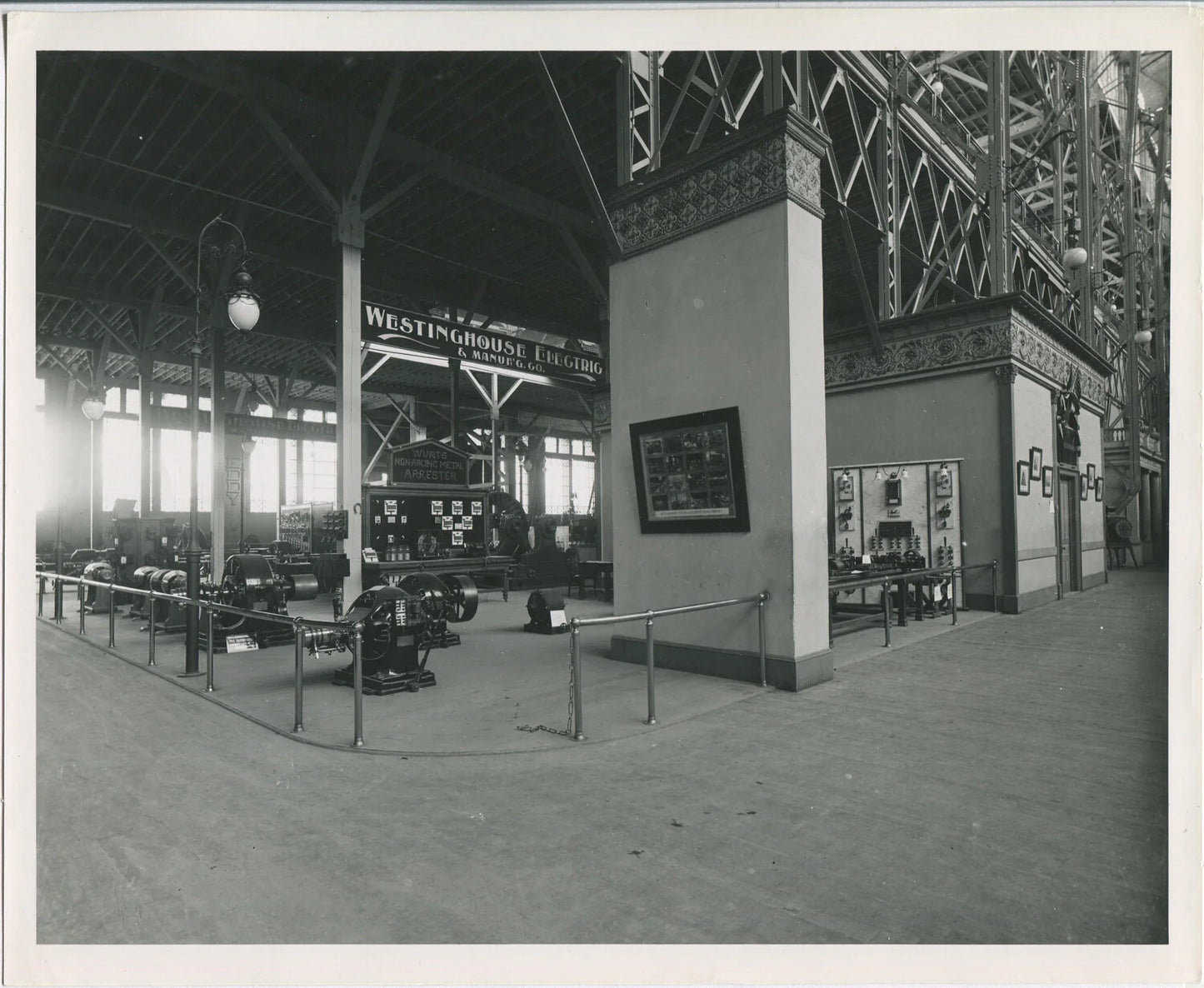 WESTINGHOUSE EXHIBIT,TURBINE,BREAKER SWITCH.BLACK AND WHITE SILVER PRINT 8 X 10.