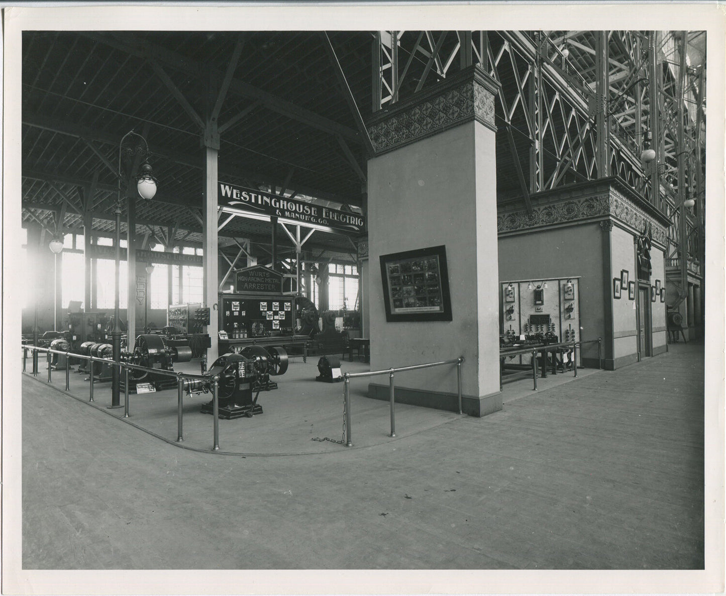 WESTINGHOUSE EXHIBIT,TURBINE,BREAKER SWITCH.BLACK AND WHITE SILVER PRINT 8 X 10.