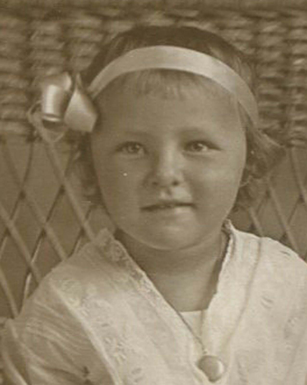 SMILING ROUND FACED LITTLE GIRL ALL DRESSED UP. TONED B&W PRINTS 2 SET.