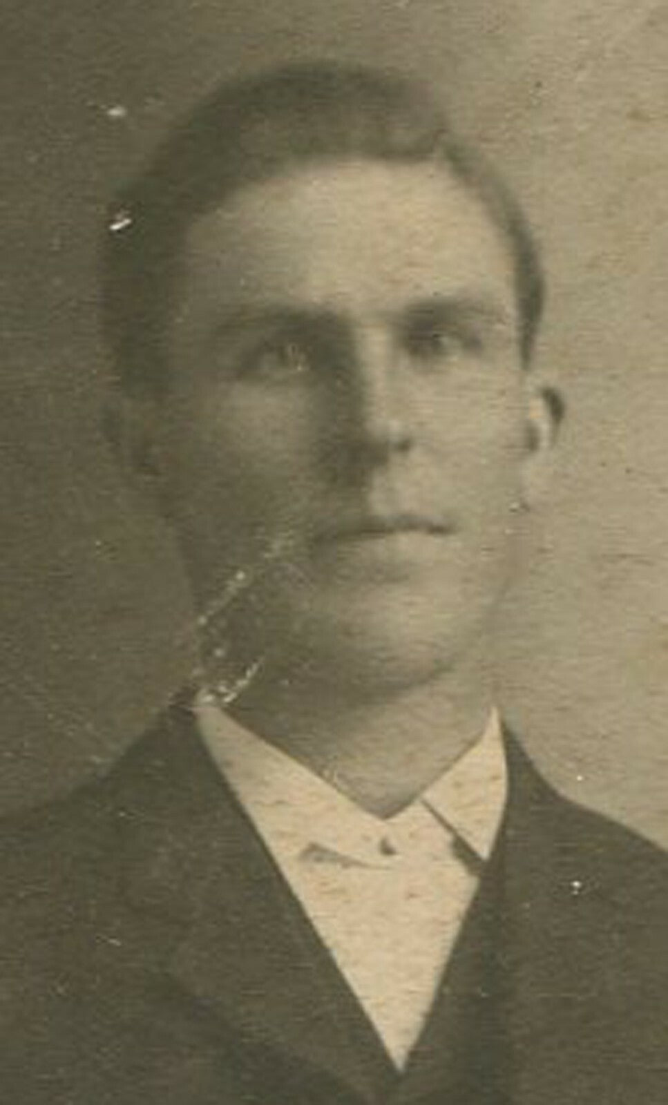 Vintage Cabinet Card: Confident Man in Suit, Standing Portrait | Original Photo,