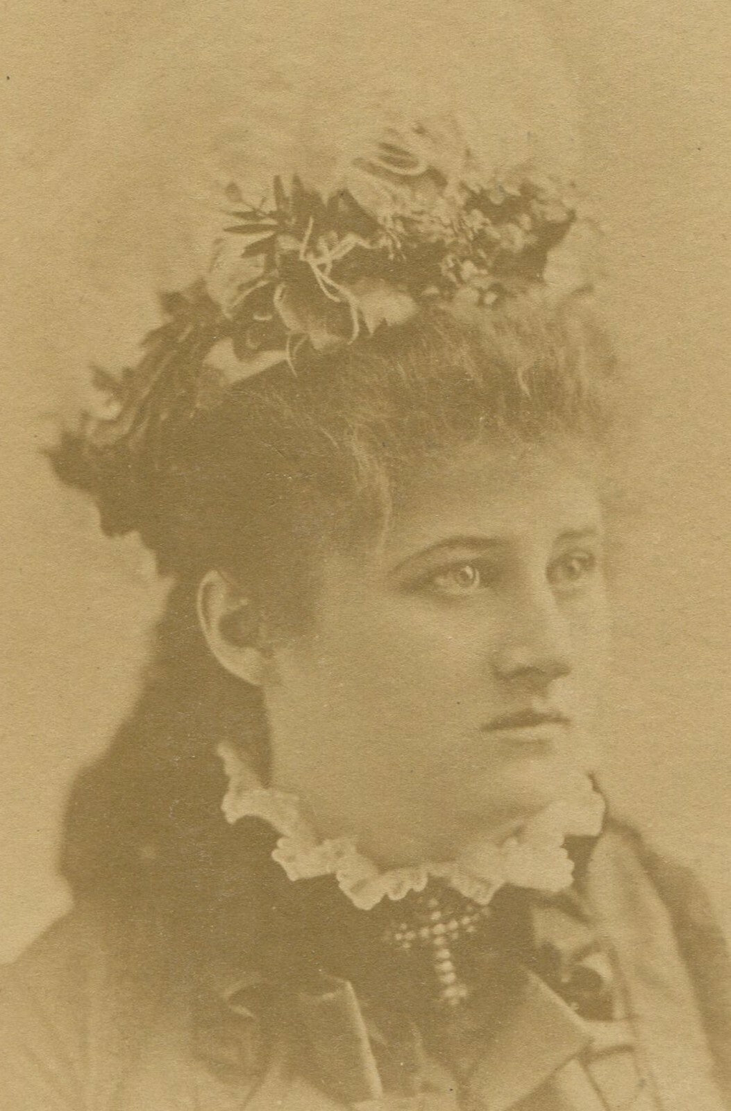Vintage Cabinet Card: Mary Anderson, Stage Actress Portrait - Original Vintage