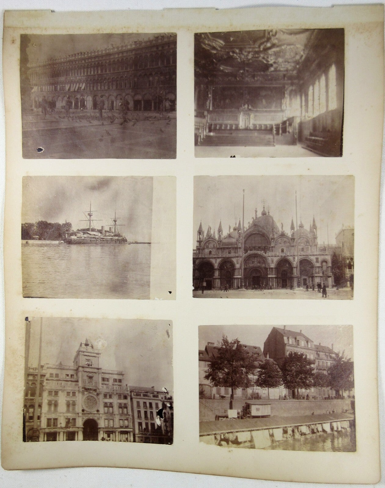 Original Vintage Italy Architecture & Scenic Albumen Photos, 12 on 13.5x11in
