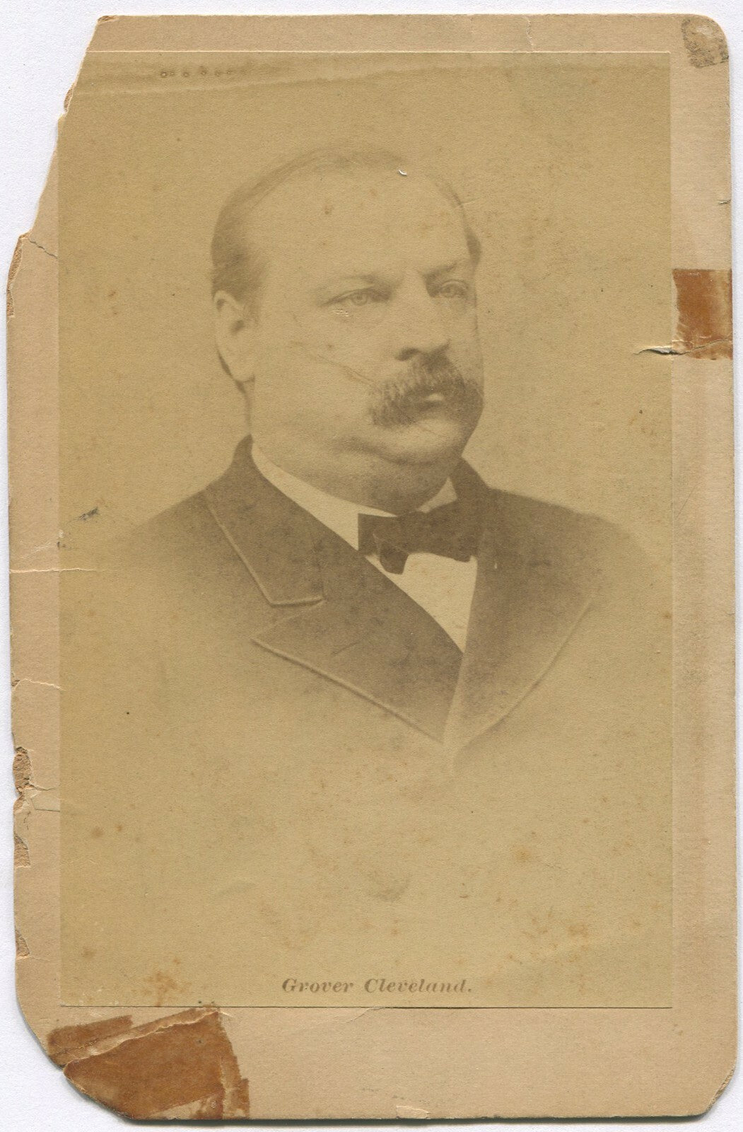 Vintage Grover Cleveland Cabinet Card Photo - Presidential Portrait, Historic