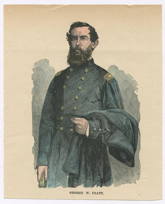 Vintage George W. Pratt Newsprint Lithograph 6.5x5.25 in - Original Authentic Art Print