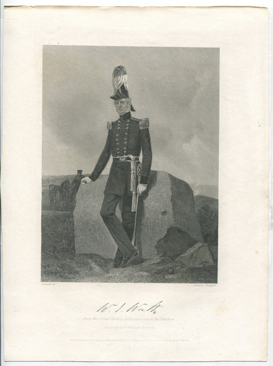 GEN.W.J.WORTH,USA. LITHOGRAPH 11.X8.5 INCHES.