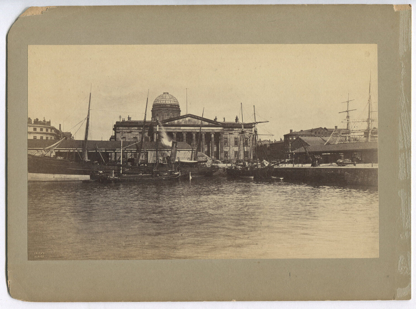 SAILING SHIPS FROM HARBOR SERIES BY FIRTH. CABINET CARD 7X9.5.