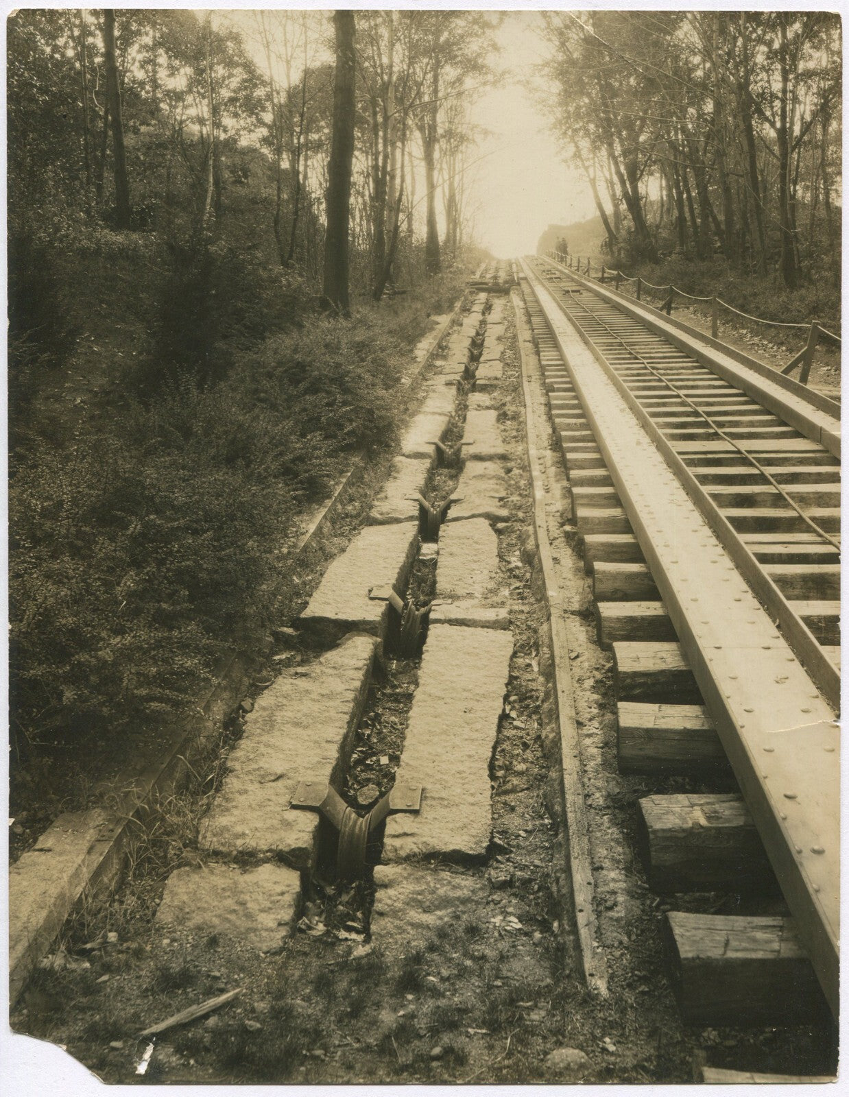 GRANITE RAILWAY, OLDEST IN AMERICA. 4 SET 7.5X9.75 TONED SILVER PRINTS, VINTAGE.