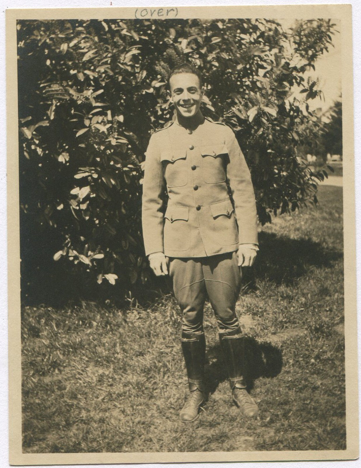 Vintage U.S. Signal Corps Lt. Bumbaugh Portrait, 1900s 4x3 B&W Original Photo,