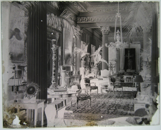 ORNATE, OPULENT INTERIOR. 4X5 NEGATIVE.