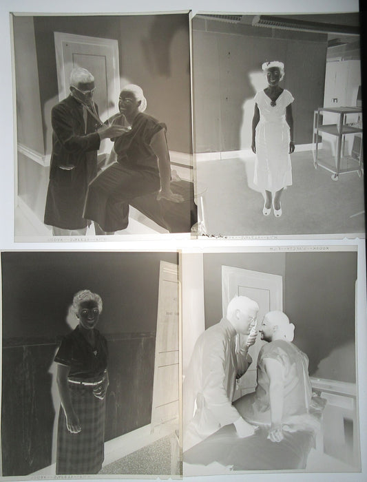 NUTRITION PROGRAM PATIENTS WITH DR. 4X5 NEG. 12 SET. 1950s.