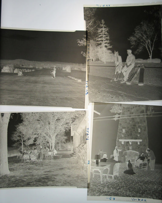 LEISURE, GULF AND LODGE. 1950s WILDWOOD. 12 SET, 4X5 NEGATIVES.