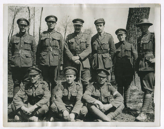 Vintage WWI Newfoundland Regiment Photo - Western Front 8x10 Reprint, Canadian