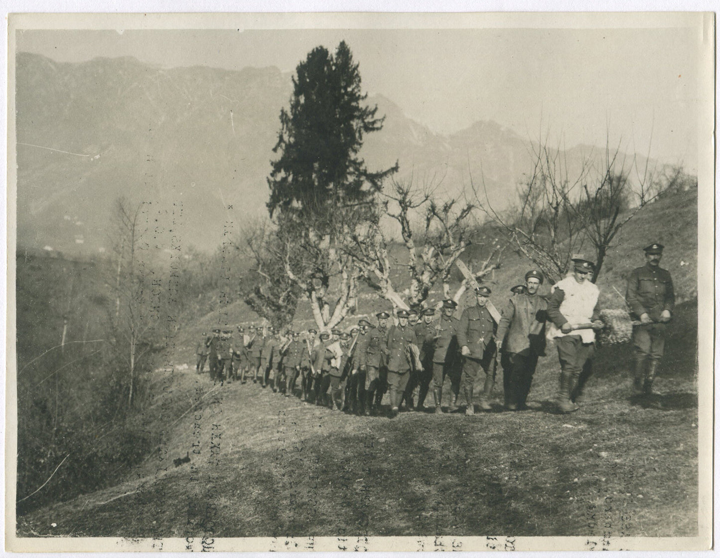 WWI British Troops in Italy 8x10 Vintage Photo Reprint | World War I Military