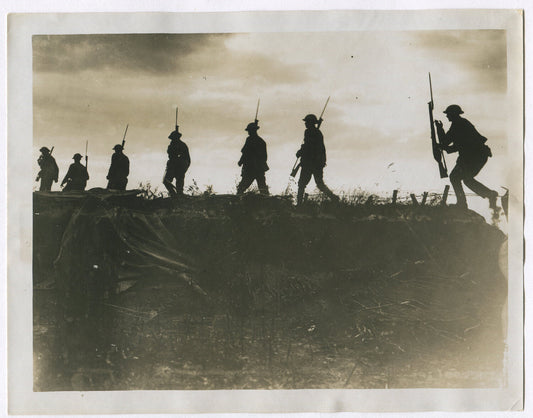 Vintage WWI 8x10 Photo Scots Guards on the Flanders Front - Western Front