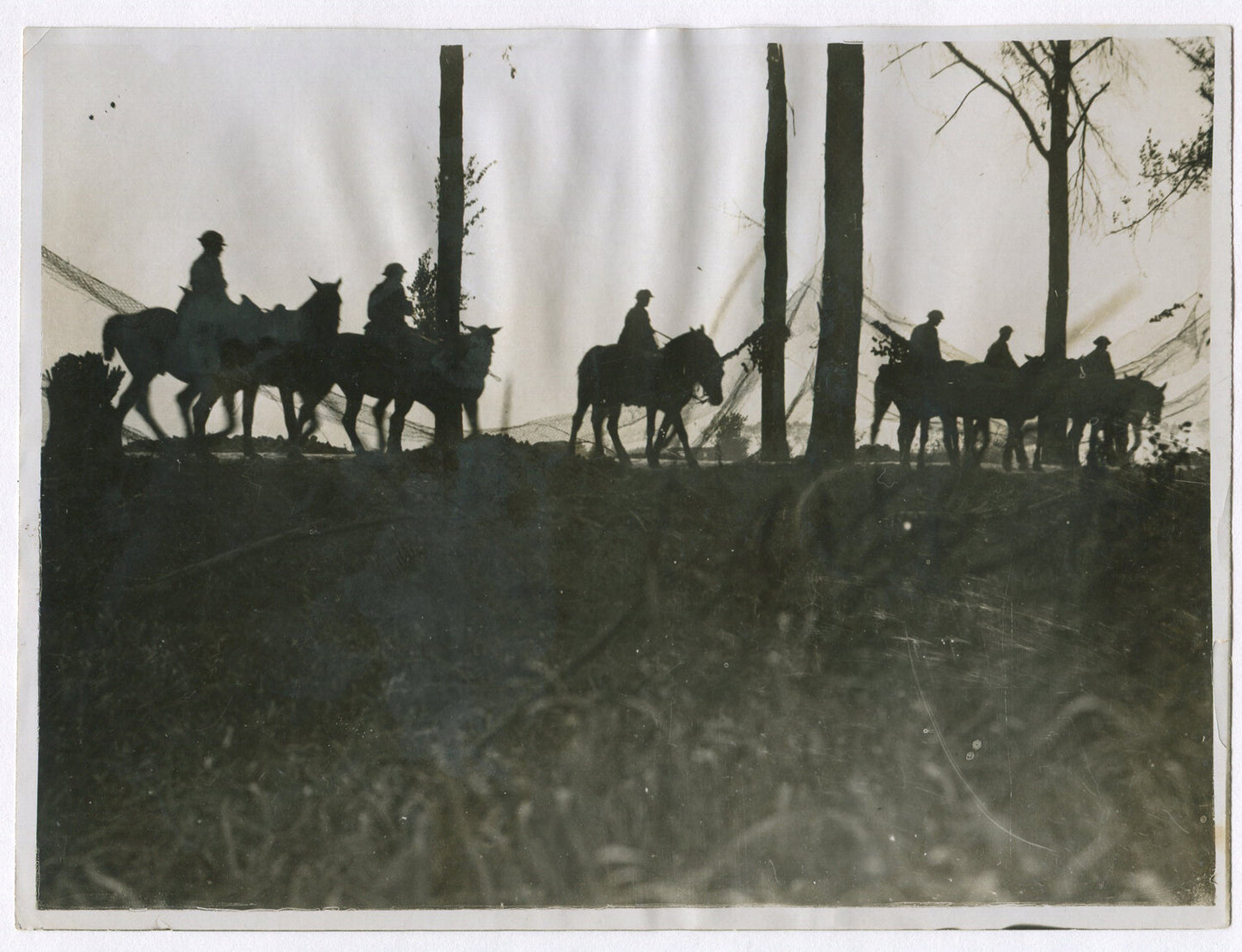 British Troops on Horseback WWI - 8x10 Vintage Photo Reprint, Western Front