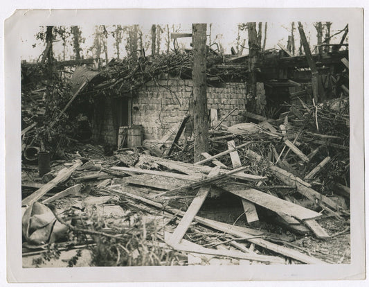 Vintage WWI German Fortress Ruins 8x10 Reprint Photo - Black & White Archival