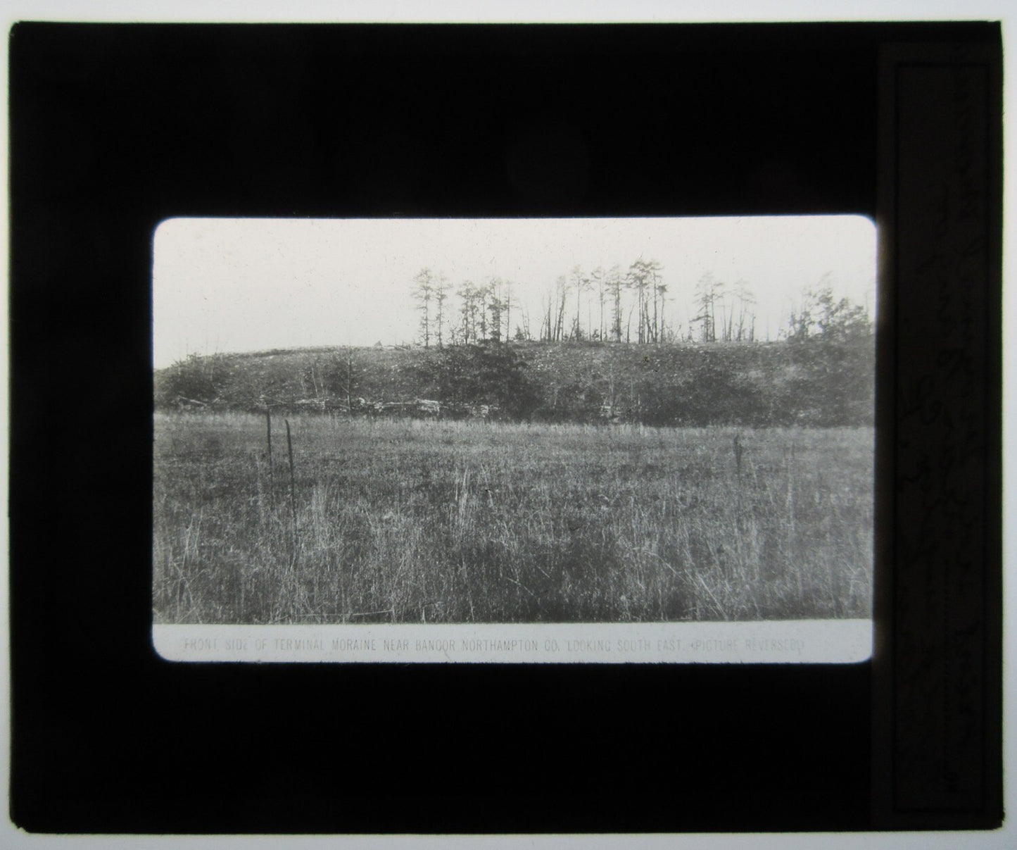 RURAL SCENE BANGOR, MAINE. PHOTO ON GLASS.