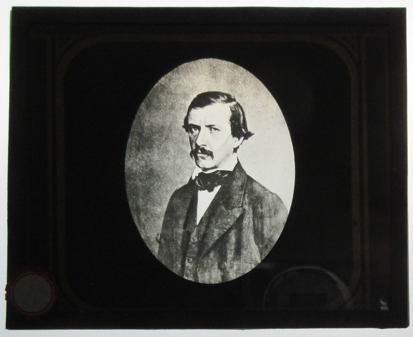M. BERTHELOT, PORTRAIT. PHOTO ON GLASS. LANTERN SLIDE.