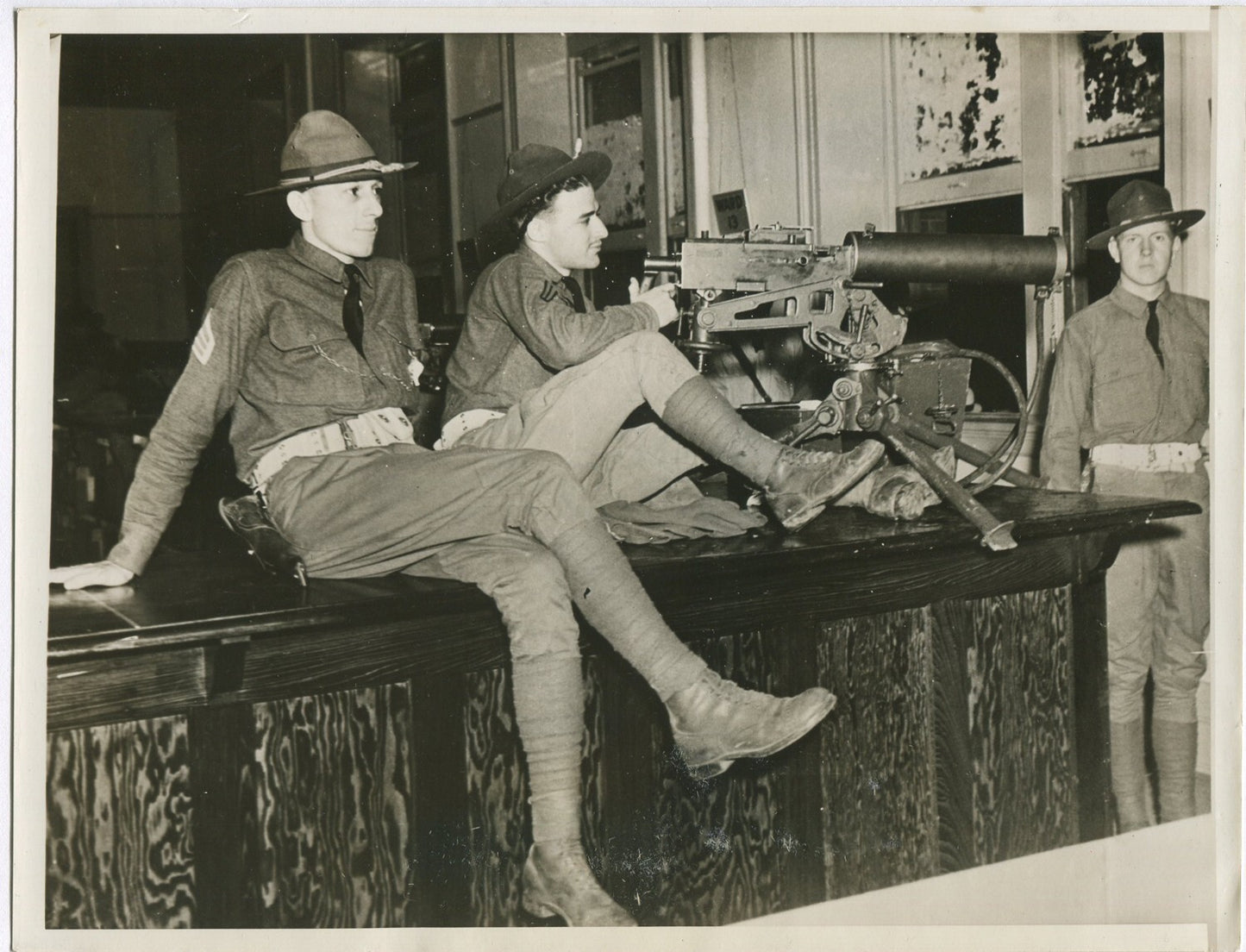 Vintage Huey Long photo - 8x10 historical print, voter intimidation with